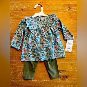 Brand new with tags carters 6M baby girl outfit
